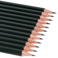 得力6835，B高级绘图铅笔 工程图纸设计 素描、美术铅笔 12支/盒