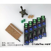 （特惠品）小树苗QG111201，12支盒装铅笔/三角杆（1/24/240），黑杆环保铅笔