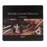 得力6521，24色系列彩铅彩笔绘画铅笔水彩笔学生用品彩色铅笔手绘铅笔涂填色笔