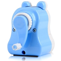 得力0722，北极熊学生削笔机/削笔器 手摇式卷笔刀卡通可爱