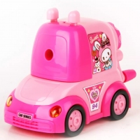 得力0730，小汽车削笔机铅笔刀学生卷笔刀转笔刀美术手摇削笔器 