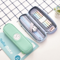 得力66796，笔袋 学生可爱小清新文具盒 可放20cm直尺笔袋