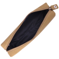 得力66798，小号笔袋(1/12/96)简约纯色蓝色灰色黄色小巧便携轻质