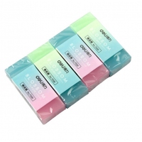 得力71081，果冻色橡皮（1/30/1080） 半透明小学生儿童美术橡皮擦