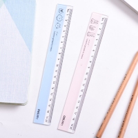 得力71984，20cm直尺儿童学生直尺绘图尺可爱卡通制图尺 