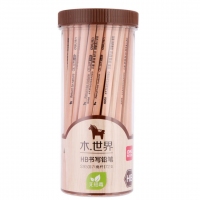 得力S950，木世界系列原木HB铅笔 素描绘图学生铅笔 72支/桶 