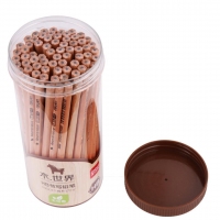 得力S950，木世界系列原木HB铅笔 素描绘图学生铅笔 72支/桶 