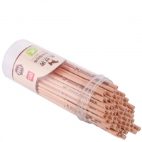 得力S950，木世界系列原木HB铅笔 素描绘图学生铅笔 72支/桶 