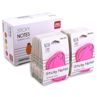 得力66314，百事贴 荧光系列动物状可爱便利贴告示贴留言贴便条纸