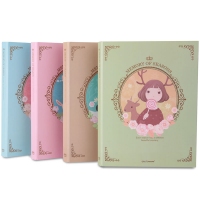 得力5984，彩色资料册 A4文件夹学生多层试卷考试夹