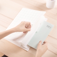 得力72431，方寸格典雅A4风琴包暗扣5格分类收纳便携式学生风格