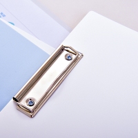 得力72492，板夹A4平板夹单板夹素雅书写垫板签字办公用强力文件夹 