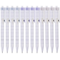 得力A033A-04，0.38mm按动中性笔签字笔黑水性笔学生用笔