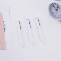 得力A033A-04，0.38mm按动中性笔签字笔黑水性笔学生用笔