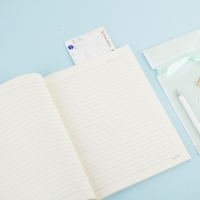 得力JB580，B5无线胶装本笔记本/学生日记本80页记事本简约卡通本