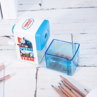 得力0829，托马斯削笔器转笔刀手摇男女孩儿童用文具得力学生削笔机