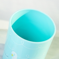 得力9127，圆形儿童笔筒 可爱卡通小学生文具收纳笔桶 韩国创意笔筒 