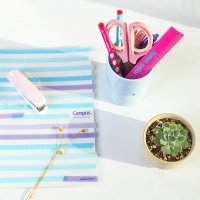 得力9127，圆形儿童笔筒 可爱卡通小学生文具收纳笔桶 韩国创意笔筒 