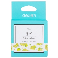 得力HZ005，15mm*8m和纸胶带日常系列下午茶 果然 浅时光 手帐胶带