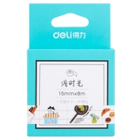 得力HZ005，15mm*8m和纸胶带日常系列下午茶 果然 浅时光 手帐胶带