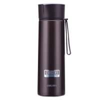 得力6124，330ml真空不锈钢保温杯，得力水杯 330ml香槟色,白