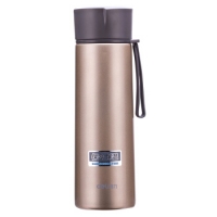 得力6124，330ml真空不锈钢保温杯，得力水杯 330ml香槟色,白