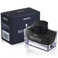 得力S635，黑色非碳素型钢笔墨水 50ml/瓶S635