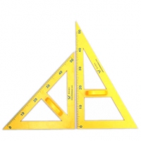 大号塑料三角板，塑料三角尺 直角尺 教师用三角尺 教学用大号教具两件套