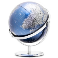 得力2162，25CM金属地球仪（1/4）360度旋转金属底座世界地球仪