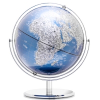 得力2162，25CM金属地球仪（1/4）360度旋转金属底座世界地球仪