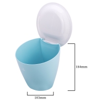 得力18830，桌面垃圾桶 塑料废纸篓创意多功能清洁桶办公家用收纳桶 