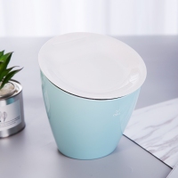 得力18830，桌面垃圾桶 塑料废纸篓创意多功能清洁桶办公家用收纳桶 