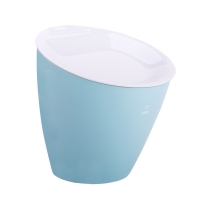 得力18830，桌面垃圾桶 塑料废纸篓创意多功能清洁桶办公家用收纳桶 