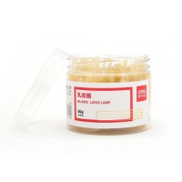 得力3212，50g筒装乳胶圈（1/48/288）得力橡皮筋/橡胶圈/橡皮筯 反复拉伸不断 50g/筒 3212(50g桶装）