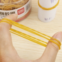 得力3212，50g筒装乳胶圈（1/48/288）得力橡皮筋/橡胶圈/橡皮筯 反复拉伸不断 50g/筒 3212(50g桶装）
