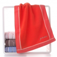 洁丽雅7169，72*34cm毛巾纯棉柔软吸水成人洗脸素色大毛巾家用情侣洁面巾-110g 