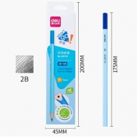 得力58159，12支/盒小学生书写2B铅笔（1/12/288）三角杆儿童幼儿园学姿矫正姿势铅笔