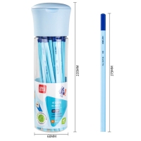 得力58162，HB正姿铅笔 30支/筒（1/12/96）三角杆矫正握姿铅笔 书写绘画铅笔不易断芯学生用品 30支/桶