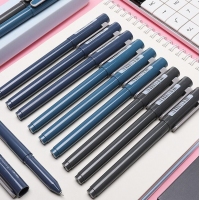 得力A31，0.5mm速干中性笔(12/144/1728) 乐素淡雅系列学生用笔全针管商务办公签字碳素笔