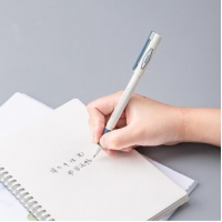 得力A261，0.5mm零系列学生用书写子弹头中性笔(12/144/1728)签字笔办公碳素签字笔