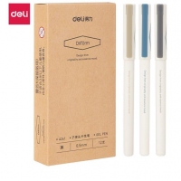 得力A261，0.5mm零系列学生用书写子弹头中性笔(12/144/1728)签字笔办公碳素签字笔