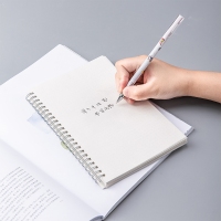 得力A439，0.38mm几米系列中性笔（12/144/1728）黑色签字笔学生用碳素考试水笔