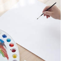 (一口价）得力73615，8k 160g水粉纸画纸(1/80)美术彩铅绘画用画画纸速写初学者学生-20张/包