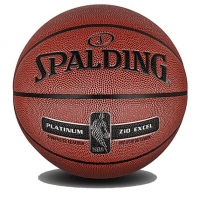 斯伯丁76-015Y，2017NBA铂金系列Zi/O表皮材料PU篮球（1/12）7号篮球室内室外水泥地耐磨王蓝球