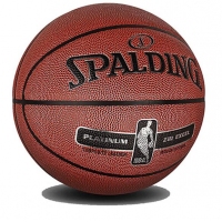 斯伯丁76-015Y，2017NBA铂金系列Zi/O表皮材料PU篮球（1/12）7号篮球室内室外水泥地耐磨王蓝球