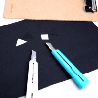 得力2038，小号美工刀（1/24/288）带保护套小号美工刀裁纸刀 壁纸刀小刀