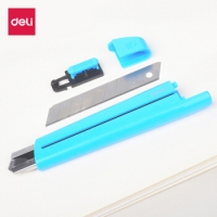 得力2040，大号多彩美工刀（1/12/144）带保护套大号美工刀 18mm裁纸刀 壁纸刀小刀