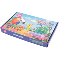 得力9683，砂画套装（1/36）18色彩沙+12张沙画