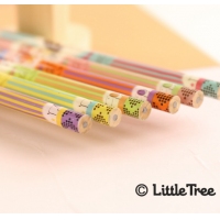 （特惠品）小树苗MA1104，袋装学生铅笔（4/144/2880）4支装小皮头铅笔 HB铅笔