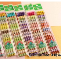 （特惠品）小树苗MA1104，袋装学生铅笔（4/144/2880）4支装小皮头铅笔 HB铅笔